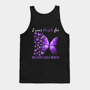 Purple Up For Military Kids Military Child Month, In April We Wear Purple Tank Top